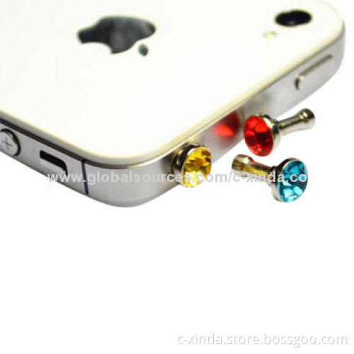 Diamond Dust Plug for iPhone, with Dust-/Water-resistant Features, Ideal for Decoration